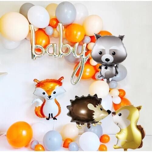 1pcs Babyshower Kids Decor Animal Balloons Jungle Birthday Party Home Decoration Cartoon Balloon Party Supplies