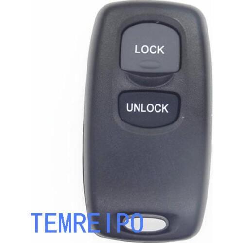 10pcs/lot Remote Key Case Shell Cover for Mazda Replacement Uncut Key Blank Fob 2 Buttons Car Key Replacement for Mazda