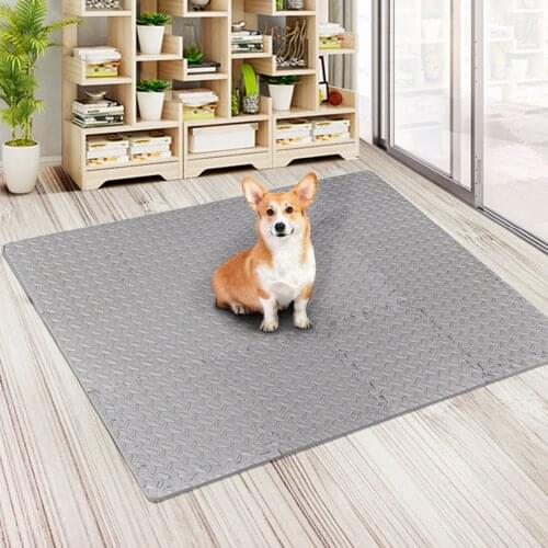 12 PCS Interlocking Floor Tiles Foam Yoga Exercise Mats Home Gym Shock Absorbing Mat Protective Floor Mats Cushion For Home Play