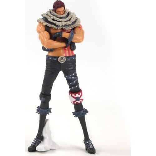 25cm OP Anime Charlotte Katakuri Standing Ver. Decoration PVC Action Figure Cartoon Collection Model Toy Kids GIft Brinquedods