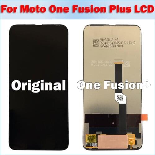 6.5" 100% Original lcd For Motorola one fusion plus LCD Display Touch Screen Digitizer for Moto one fusion plus LCD Assembly