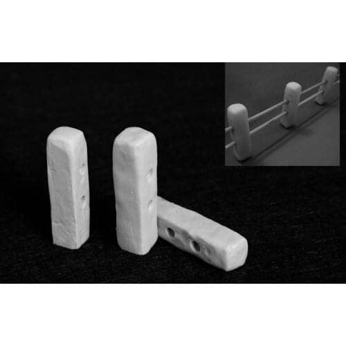 1/35 Resin Soldier Scene Accessories Fence Railing Pillars model (3pcs)