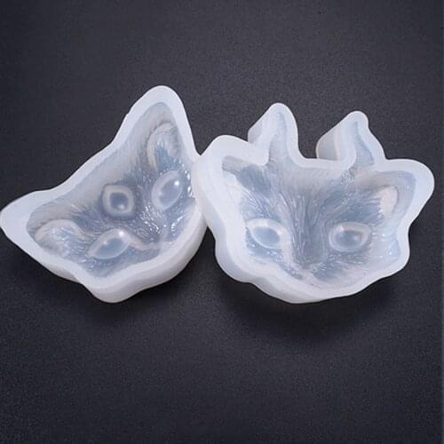 Cats Pattern DIY Crystal Epoxy Mold Handcraft Soap Cat Model Making Tool Practical Silicone Ornament Jewelry Pendant Decor Mould