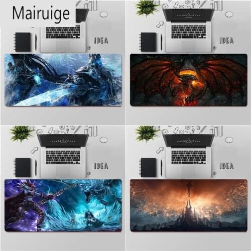 Laptop Gaming Mice Mousepad Free Shipping Top Quality World of Warcraft WOW Lich King Large Mouse Pad Keyboards Mat Anime Xxl