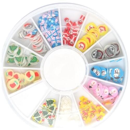 10pack tips nail Fimo cute 12 color decoration for metall art accessories printer clay Finger DIY patch free shipping