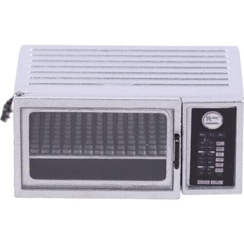 New Microwave Oven Doll Mini Food Simulation Furniture Toy Accessories 1/12 Miniature Dollhouse