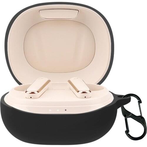 Solid Color Silicone Protective Cover For Anker Soundcore Life P3 Earphone Accessories Charging Case Shell With Hook Carabiner