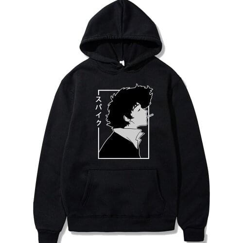 Harajuku Anime Cowboy Bebop Hoodie Long Sleeve Casual Pullover Funny Tops