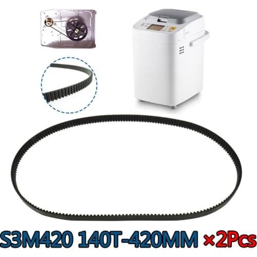 2pcs S3M420 140T Bread Maker Belt Spare Parts for kneader Gorenje 401584 BM1400E BM1200BK Kitchen Appliance Bread Machine Parts