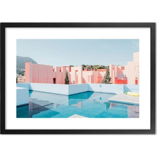 Pink Royal Hawaiian Hotel Photography Wall Art Print Paper Painting Nordic Posters And Prints Wall Pictures For Living Room Deco