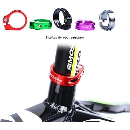 Ultralight Mountain Road Bike Bicycle Quick Release Seat Post Seatpost Collar Clip and Blot 28.6mm 31.8mm 34.9mm RISK K89