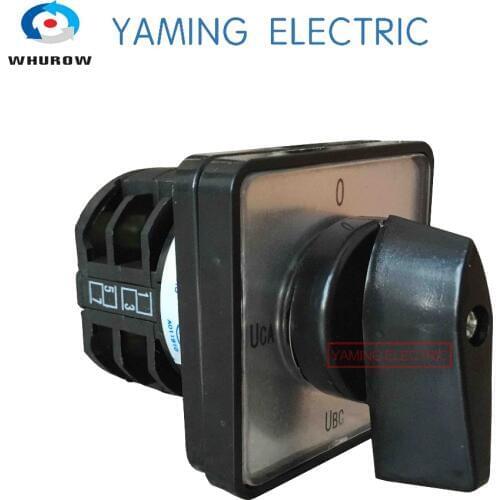 Yaming electric LW8-10YH2/2 10A 380V Universal Changeover Combination Switch Panel Mount 4 position voltage convert
