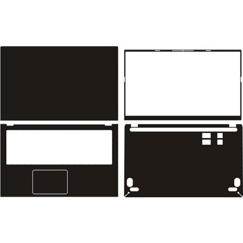 Carbon fiber Vinyl Laptop Sticker Skin Decals Cover Protector for Asus M5050D 15.6"