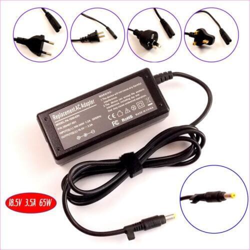 18.5V 3.5A 65W Laptop Ac Adapter Charger for HP 163444-001 163444-291 179725-002 179725-003 209124-001 209126-001