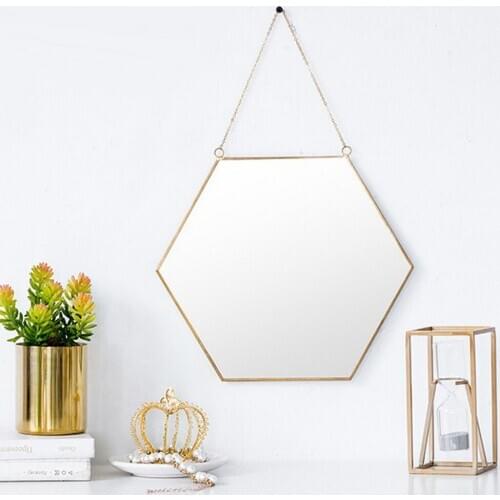 Mag Hollywood Girl Women Makeup Mirror Wall Hanging Dressing Table Drawer Mirror Hallway Entryway Bathroom Wall Decor