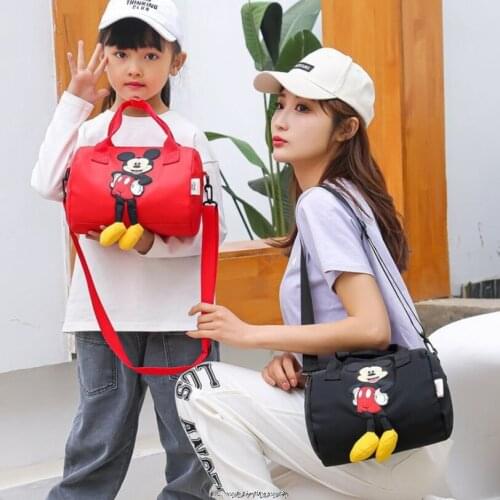 Womens shoulder bag cartoon lady messenger bag Disney Mickey mouse casual large capacity female small bag mobile phone purse