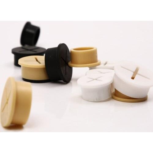 10 Pcs Desk Cord Grommet Flexible Silicone Cable Hole Cover Wire Organizer Round Gasket Desktop Hole Cover