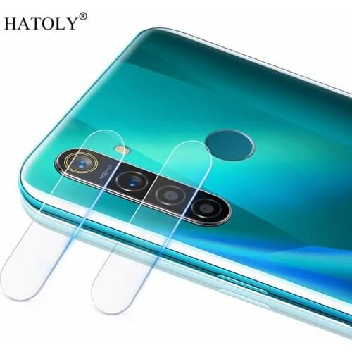 2PCS/lot Clear Lens Tempered Glass for OPPO Realme Q Full Glued Back Camera Glass for OPPO Realme 5 Pro Lens Protector Flat Film