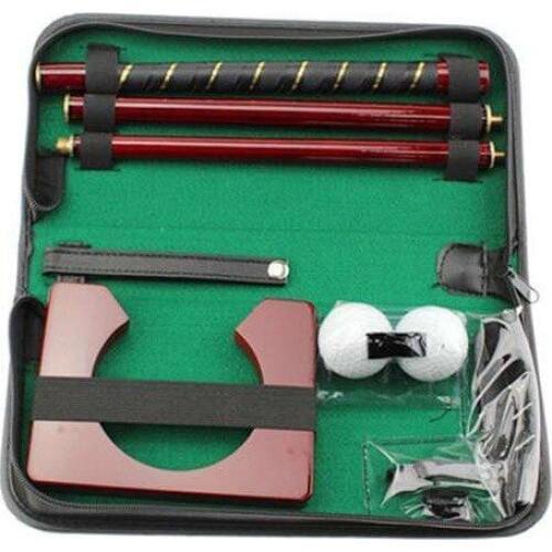 2020 Putting Portable Golf Putter Set Gift Sports Practice Ball Holder Wood Travel Carry Case Training Aids Indoor Equipment M