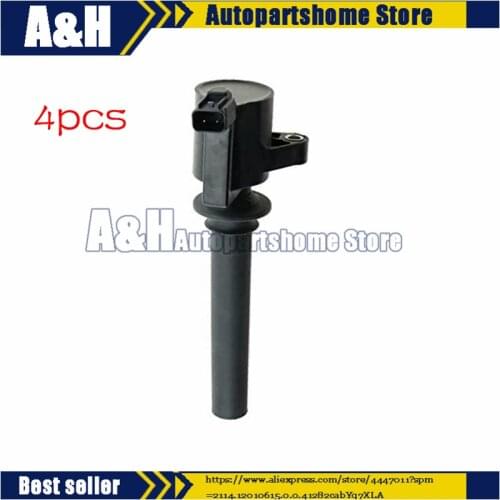 4pcs Original Ignition Coil for FORD DG500 FD502 01-08 FOR FORD ESCAPE 3.0 V6 MERCURY for MAZDA 1L8U-12A366-AA