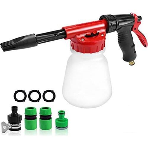 ABS + TPR 1/4" Snow Foam Washer Gun Cars Wash Soap Lance Cannon Spray Pressure Jet Bottle Watering Irrigation