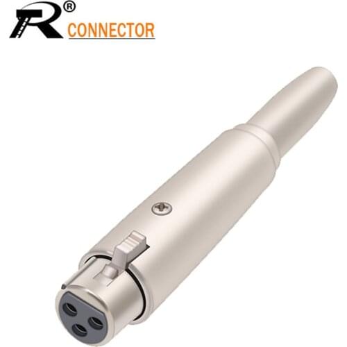 10pcs/lot 3Pin XLR Male to 1/4in 6.35mm Female TRS Audio Cable Mic Cord for Adapter electrical connectors