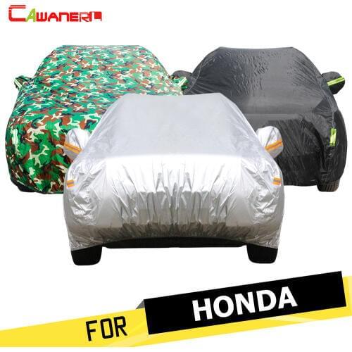 Cawanerl Car Cover Auto Sun Rain Snow Protector Anti UV Cover For Honda Odyssey Crider CR-Z Fit Vezel Crosstour Everus XR-V