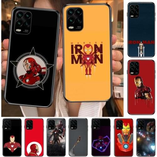 2021 Marvel Design Iron Man Phone Case For XiaoMi Redmi 11lite ultra 9 8A 7A 6 A Pro T 5G K40 Anime Black Cover Silicone Back Pr