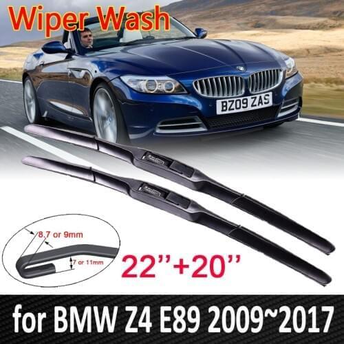 For BMW Z4 E89 2009~2017 2010 2011 2012 2013 2014 2015 2016 Front Windshield Windscreen Wipers Car Wiper Blade Car Accessories