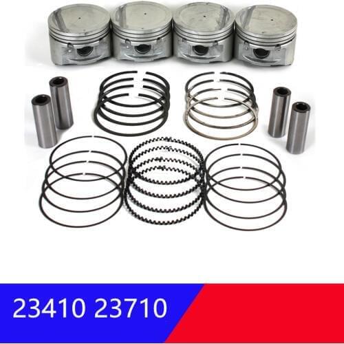 For hyundai Sonata 02-05 Tucson 02-09 for kia optima Sportage 04-09 2.0L Engine Piston w/ Ring Set 2341023710 2304023200