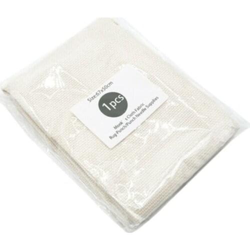 Handmade Cotton Yarn Monks Cloth Punch Needle DIY Embroidery Needlework Fabric