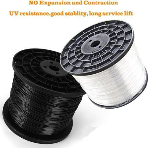HQ BR01 Anti Rust Judin Wire Rope Cable with Black/Tranparent PVC Coating Agriculture Greenhouse Sustaining Wire Cable Roll
