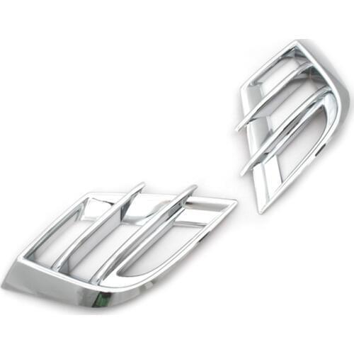 Chrome Styling Fog Light Grille Trim 2 Slates for Mazda 3 2010 Up