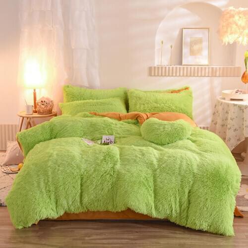 King Size Beding Set For Kids Warm Fluffy Duvet Cover High Quality Queen Size Bed Covers Set Single/Double Bedding