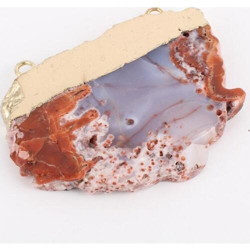 Irregular Nature Stone Pendant DIY Necklace Bracelet Girl Gift