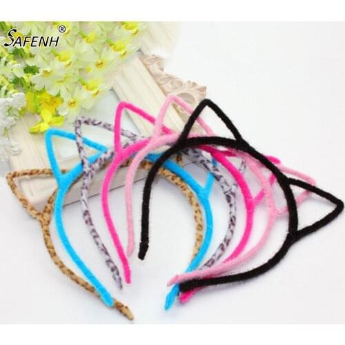 Cat Ear Hair Band Faux Fur Headband Hairbands Fine Hairstyle Decor Furry Hoop Hair Accessories Headwear
