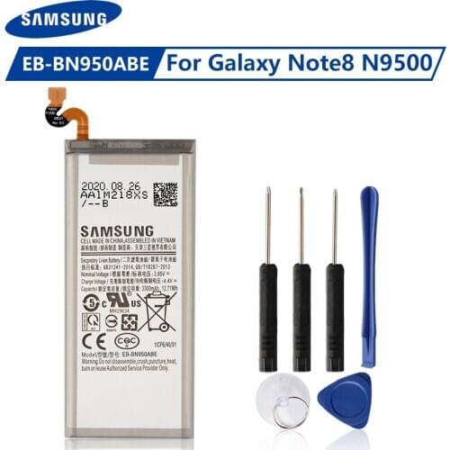 Original Samsung Battery EB-BN950ABE EB-BN950ABA For Samsung GALAXY Note 8 Note8 N9500 N9508 SM-N950F Project Baikal 3300mAh