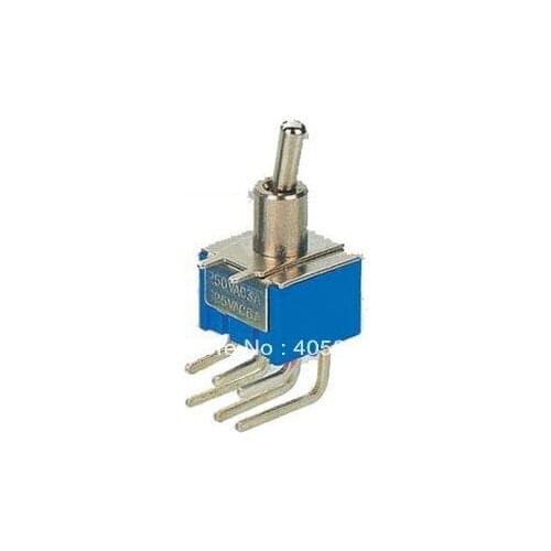 Toggle switch ON-ON MTS-202/C3 6pins 6A 125V/AC mounting hole 6mm