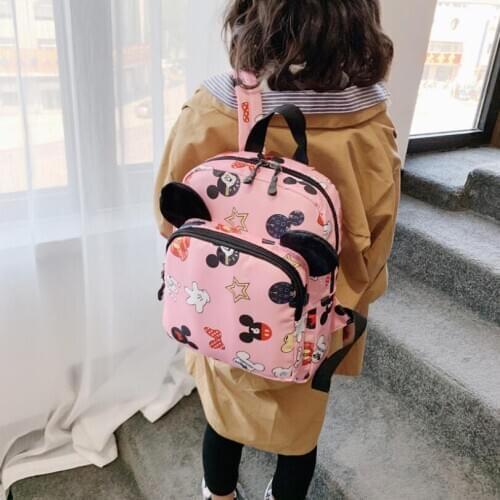 Hot Cartoon mickey children backpacks/kids kindergarten backpack/kid school bags/Satchel for boy and girls Mochila Infantil