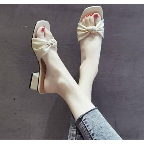 Womens Summer Sandals Transparent Sandals 2020 Summer New Fashion Wear Wild Ins Tide Net Red Models Thick Heel Sandals Female