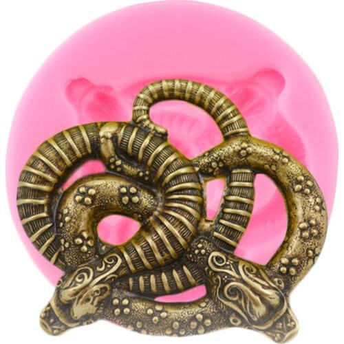 Intertwined Snakes Silicone Molds Jewelry Resin Mold Fondant Cake Decorating Tools Cupcake Chocolate Candy Polymer Clay Moulds