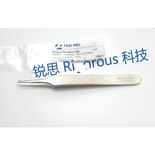Special tweezers for acid-proof and non-magnetic electron microscope High-precision straight-head S-E-M/T-E-M special tweezers