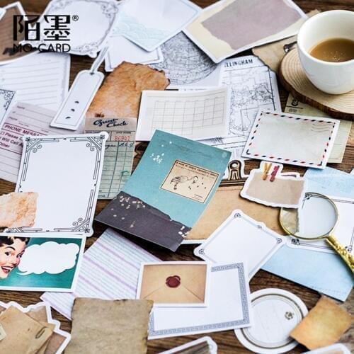XINAHER 45 Pcs/bag vintage memories writable paper sticker package DIY diary decoration sticker album scrapbooking