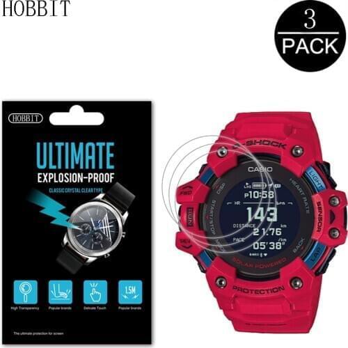 3PCS For Casio G-Shock GBD-H1000 GBD-100 1PR Nano Explosion-proof Screen Protector Sport Watch HD Anti-Scratch Film Not Glass