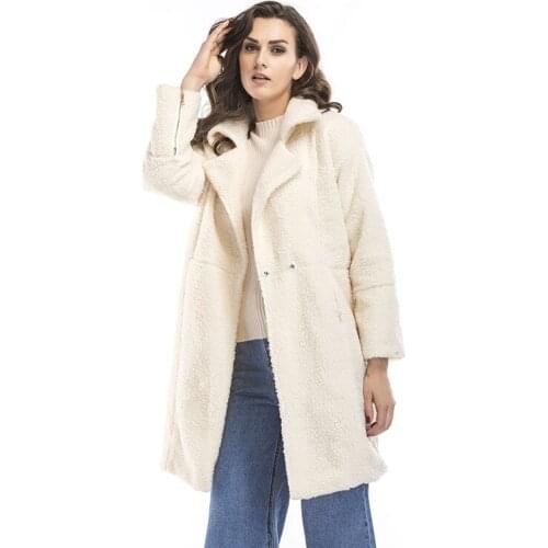 2018 Women Jacket Winter Coat Women Cardigans Ladies Warm Jumper Fleece Faux Fur Harajuku Coats And Jackets Outwear