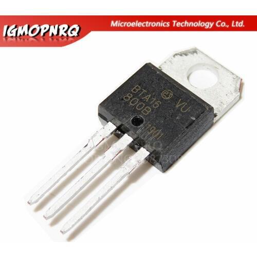 10pcs BTA16-800B BTA16-800 BTA16 Triacs 16 Amp 800 Volt TO-220 new original