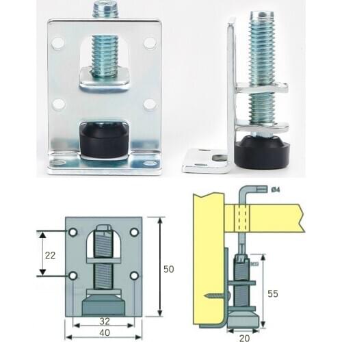 20Pcs/Lot L Shape Metal Adjustable Leveling Leveler Leg Feet Wardrobe Closet Wardrobe Leveler Internal Adjustment