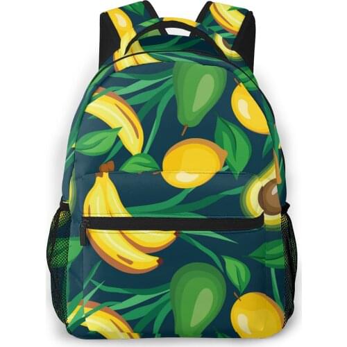 2021 Backpack Women Shoulder Bag Cute Lemon And Banana Fashion School Bag For Teenage Girl Backpacks Travel Bag