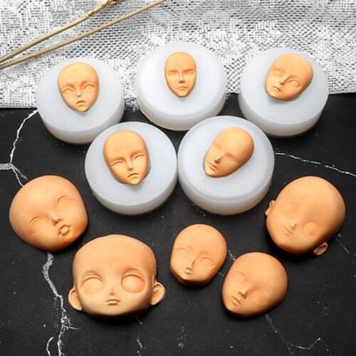 3D Baby Face Silicone Baking Craft Mold Fondant Cake Chocolate Mould DIY Candy Jelly Molds Cake Decoration Accessories Tools