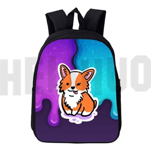 3D Kawii Welsh Corgi Pembroke Backpack Children Pet Dog School Bags Kids School Supplies Student Cute Bookbag Women Travel Bags
